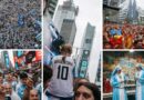#EnFotos Argentinos invaden Times Square y sueñan con la cuarta copa