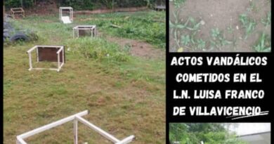 Vandalizada Liceo Nacional «Luisa Franco de Villavicencio» en San Luis