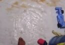 Lluvia con viento inundó carpas de damnificados por el sismo en Boca de Aroa