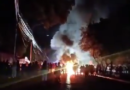 Nueva noche de protestas en Aragua por apagones: quema de cauchos y cacerolazos