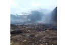 Se incendió terreno detrás de la antigua Cooperativa de consumo en Pueblo Nuevo