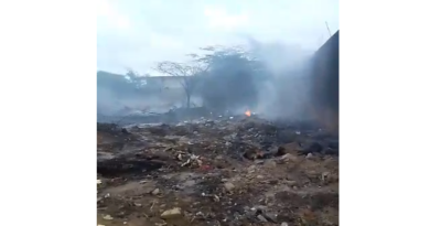 Se incendió terreno detrás de la antigua Cooperativa de consumo en Pueblo Nuevo