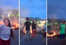 Habitantes de Cojedes trancaron la autopista Páez en protesta por los apagones: «Trump, así bailamos los venezolanos»