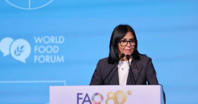 Delcy Rodríguez anunció plan «Venezuela Alimenta» durante Foro Mundial de la FAO