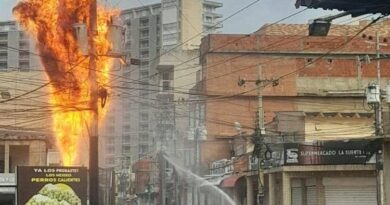Bomberos de Silva evitaron que explosión de transformadores pasara a mayores en Tucacas