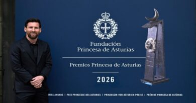 Messi llegó a Oviedo para recoger el Princesa de los Deportes este viernes