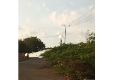 Sin servicio eléctrico en Río Seco