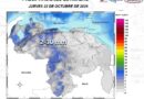 Lluvias intensas y actividad eléctrica marcarán el tiempo en varias regiones del país este #22Oct, según Inameh