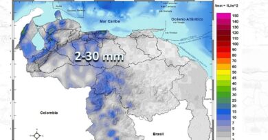 Lluvias intensas y actividad eléctrica marcarán el tiempo en varias regiones del país este #22Oct, según Inameh